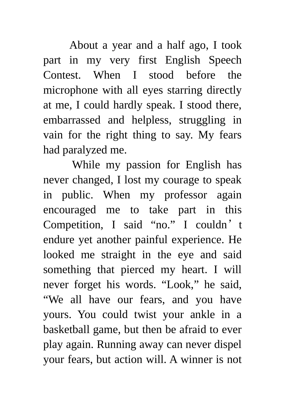 英语课前3分钟演讲稿6篇_第3页