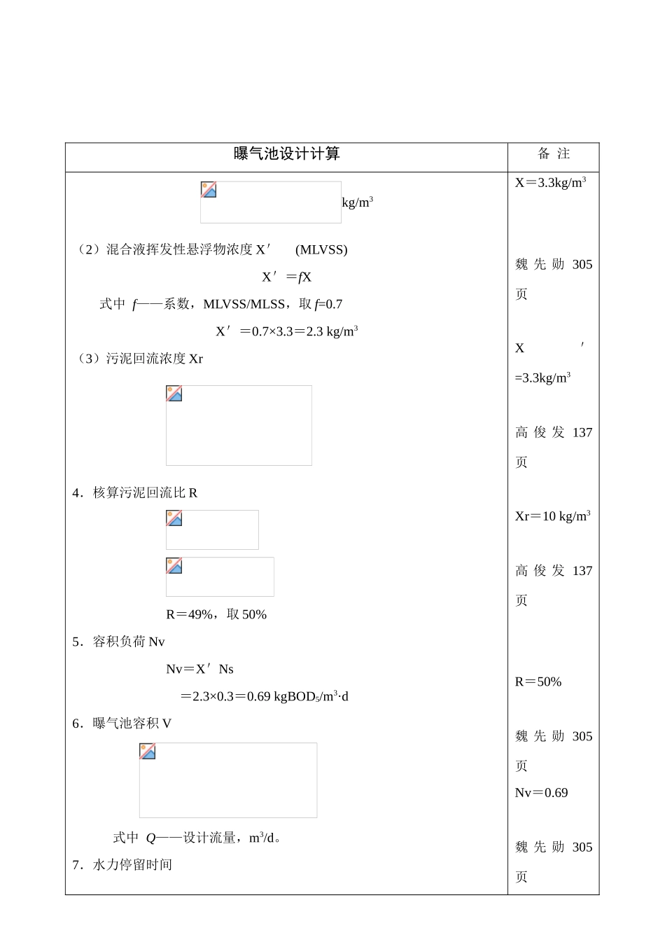 一级好氧装置的曝气池、二沉池及污泥回流系统装置设计计算书_第2页