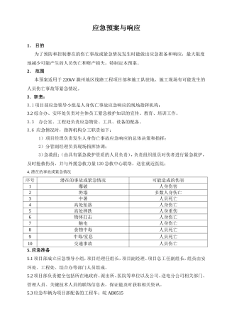 应急预案与响应 知识点梳理汇总
