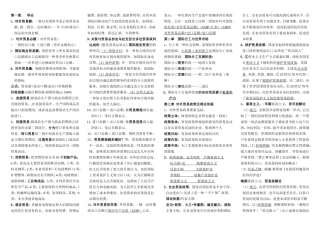 对外贸易课程知识点梳理汇总