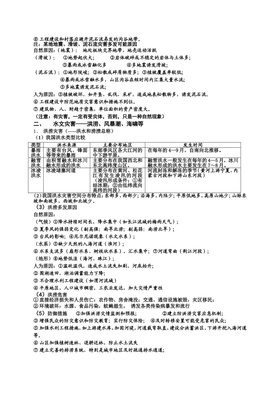 自然灾害与防治知识总结_第2页