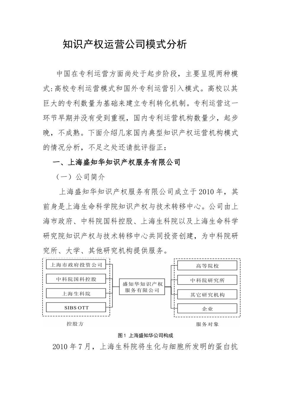 知识产权运营公司模式分析_第1页