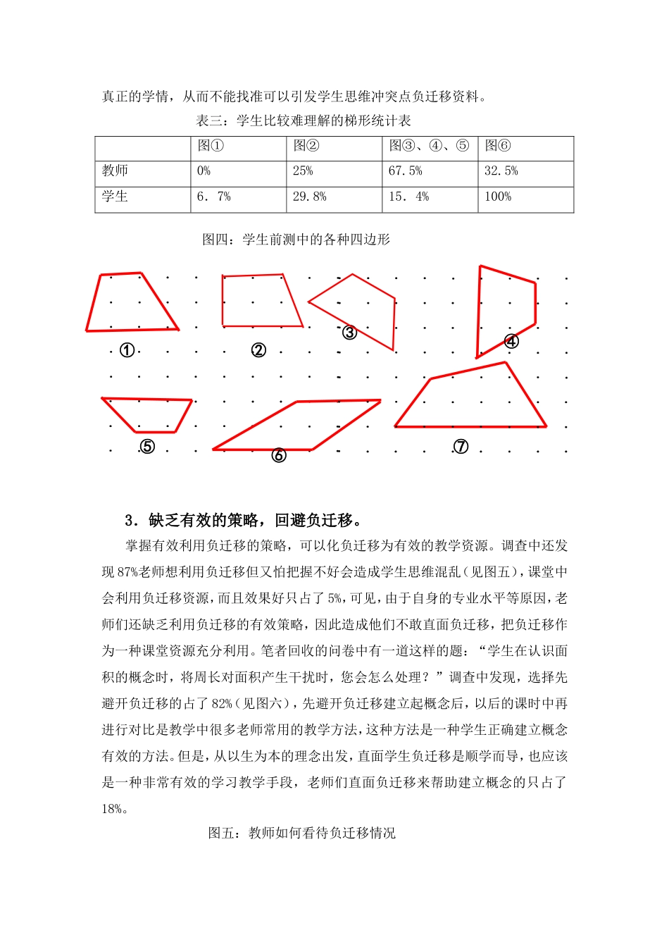 直面“负迁移”让概念教学更加深刻——“图形与几何”概念课中对负迁移思考实践_第3页
