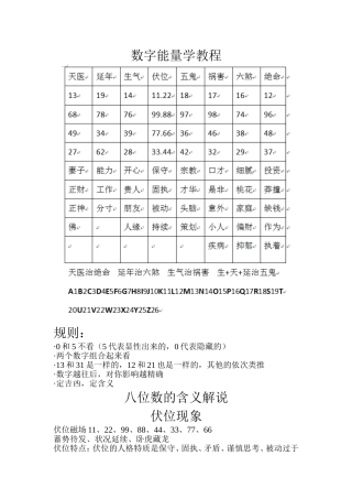 数字能量学教程