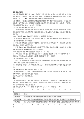 肝硬化门静脉高压食管胃静脉曲张出血的防治指南