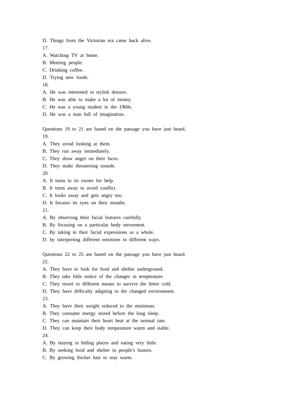 6月大学英语四级考试真题_第3页