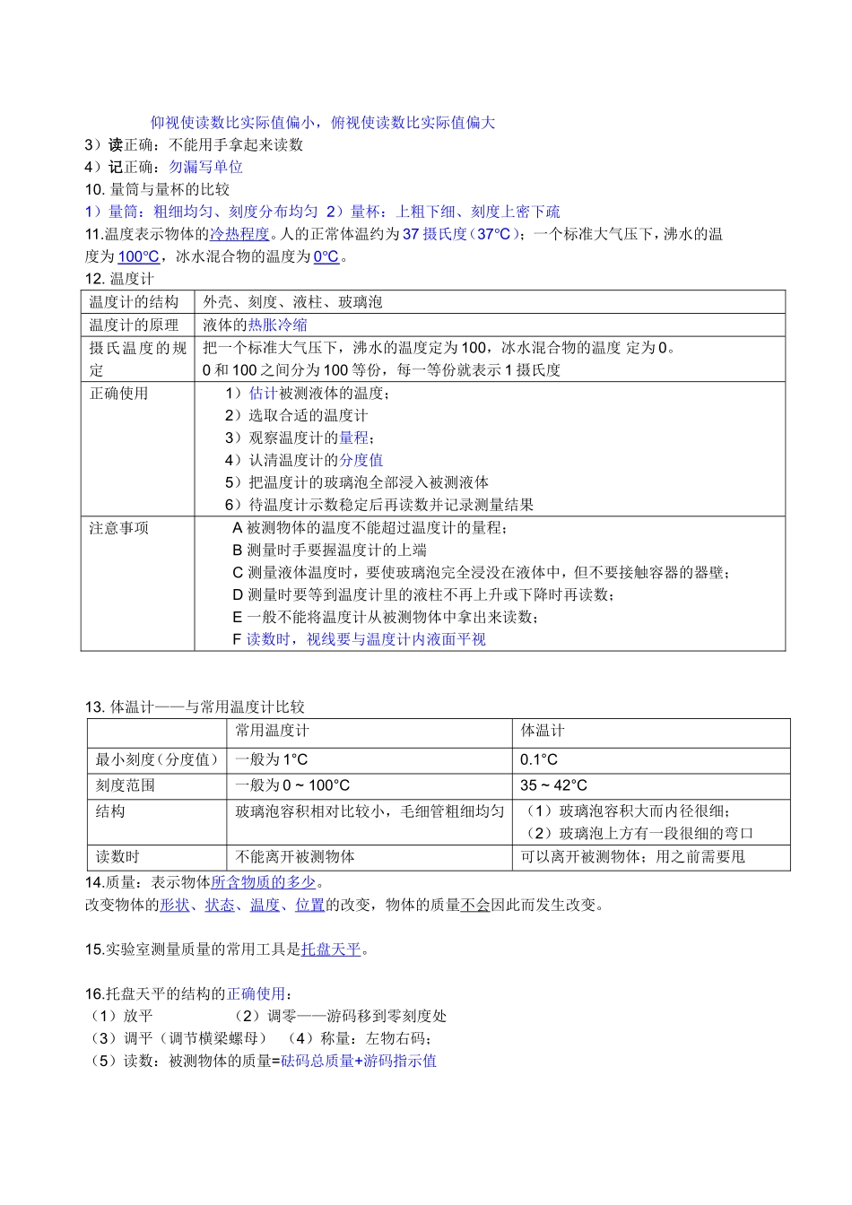 七年级第一章科学入门知识要点_第2页