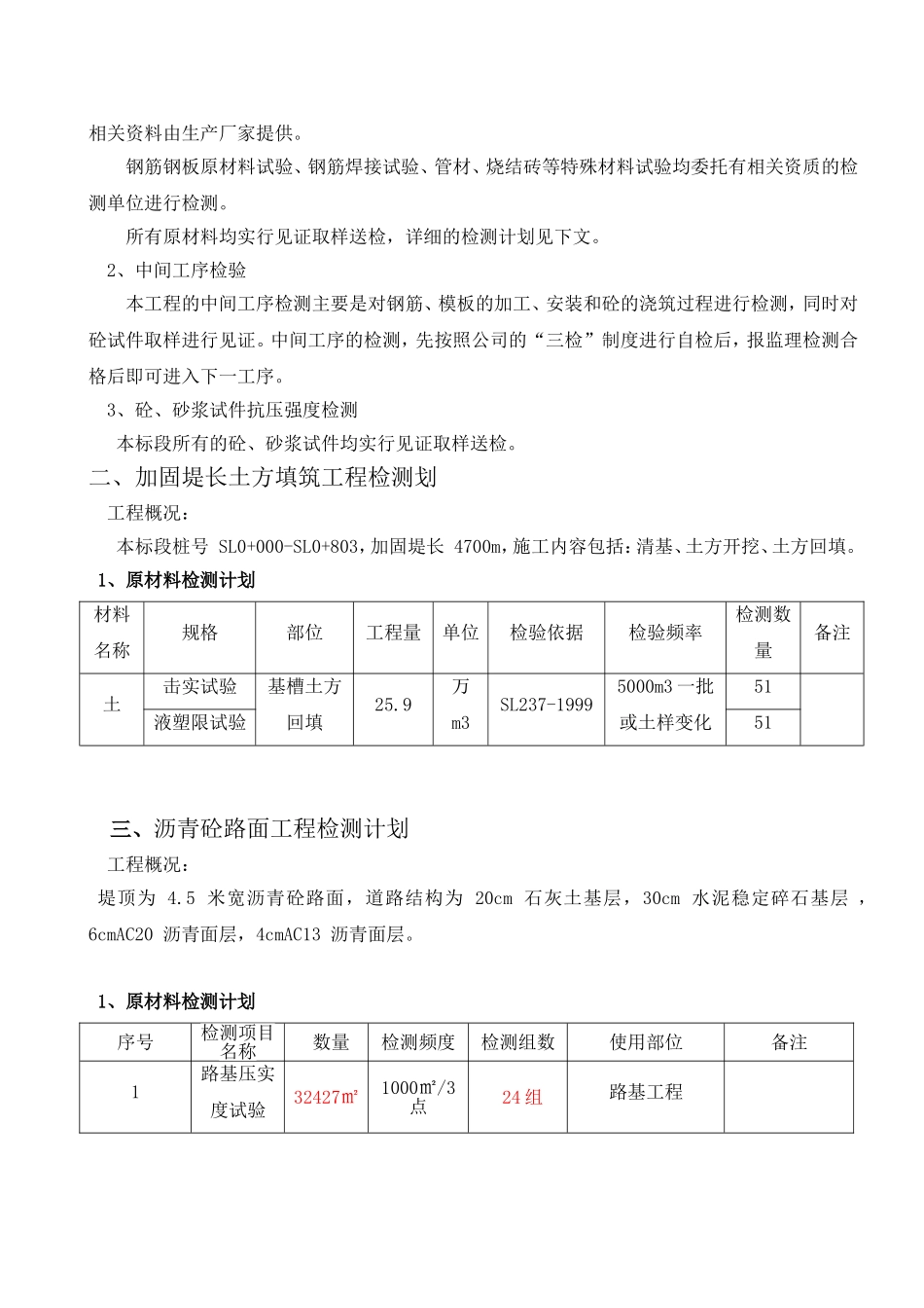 胜利圩堤防加固工程施工工程项目检测计划_第3页