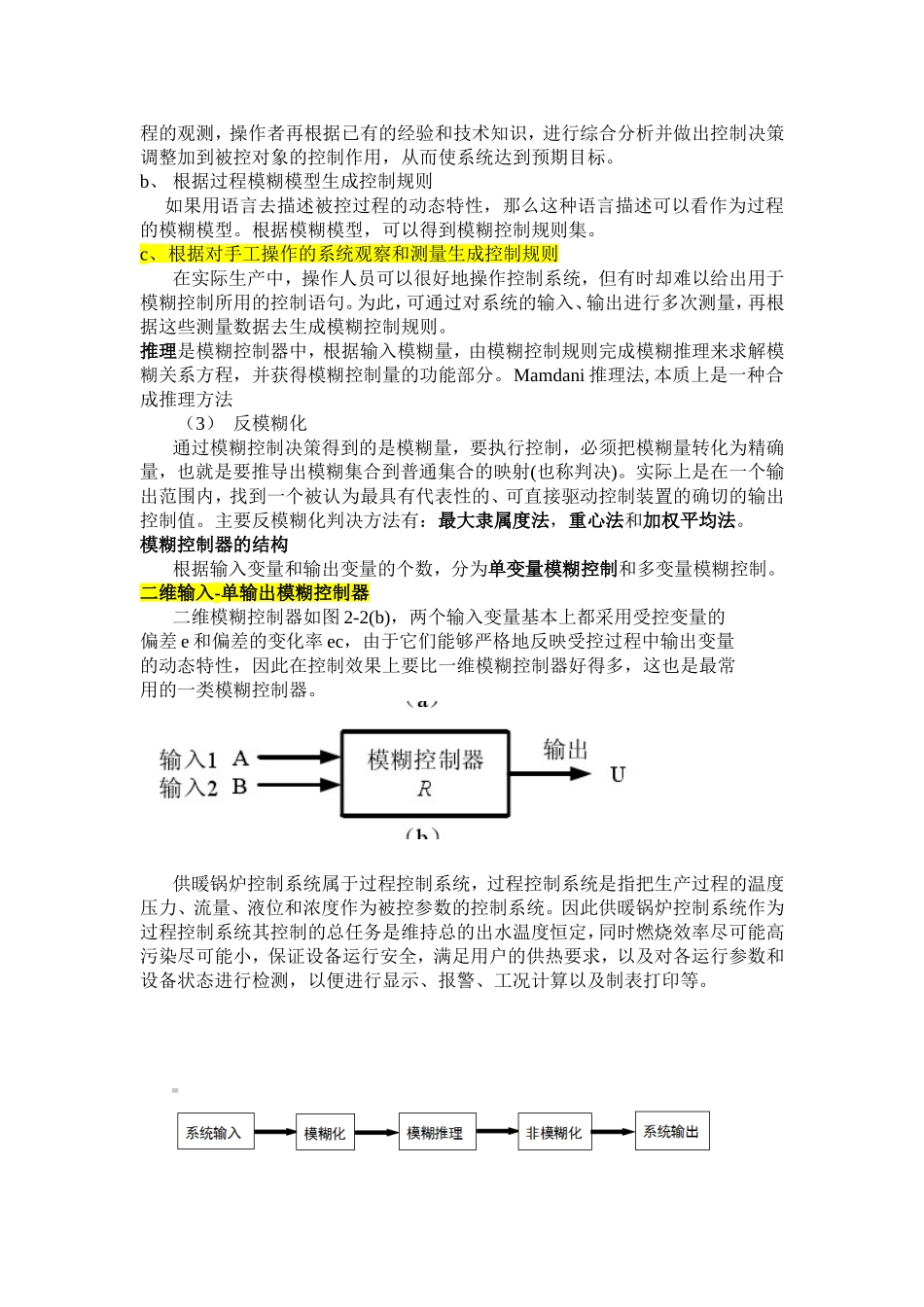 模糊控制的基本原理知识点梳理汇总_第3页