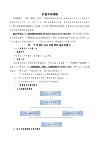 某公司质量保证体系的设计和实现