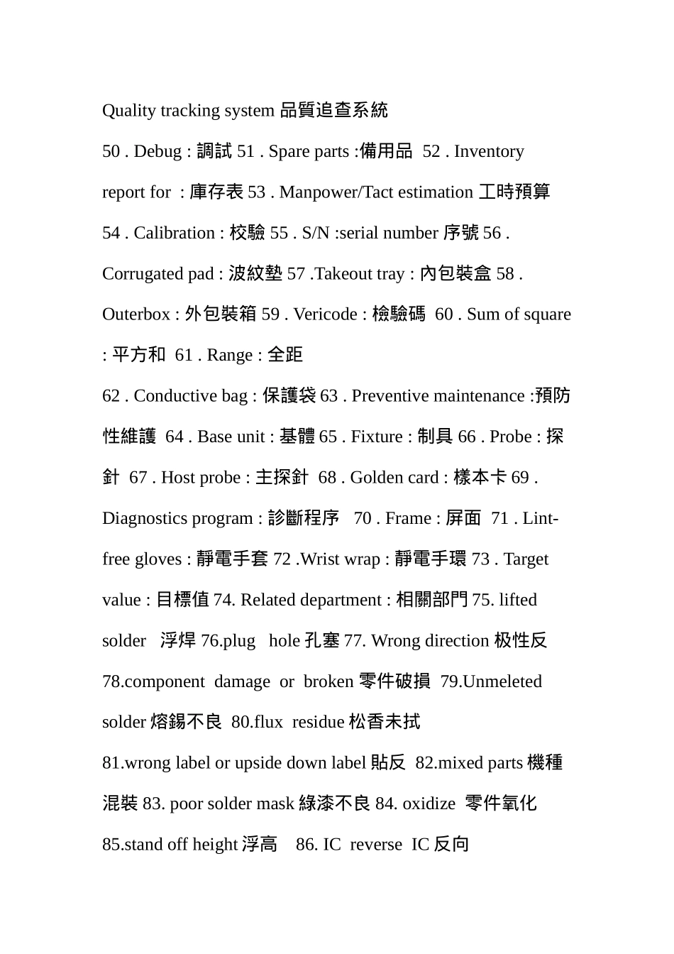 品质系统常见英文简介_第3页