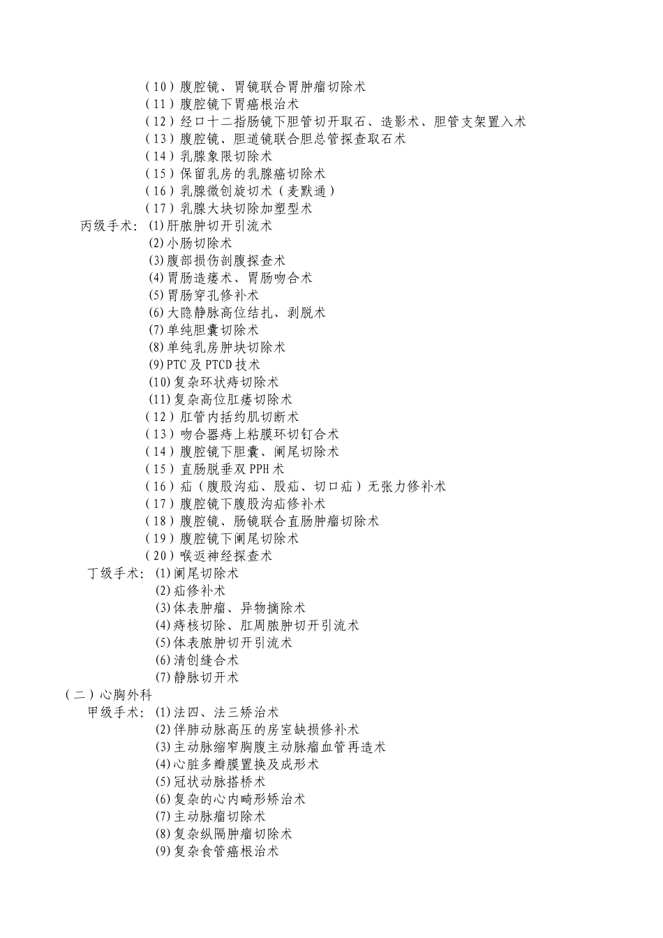 手术分级标准及管理规范_第3页