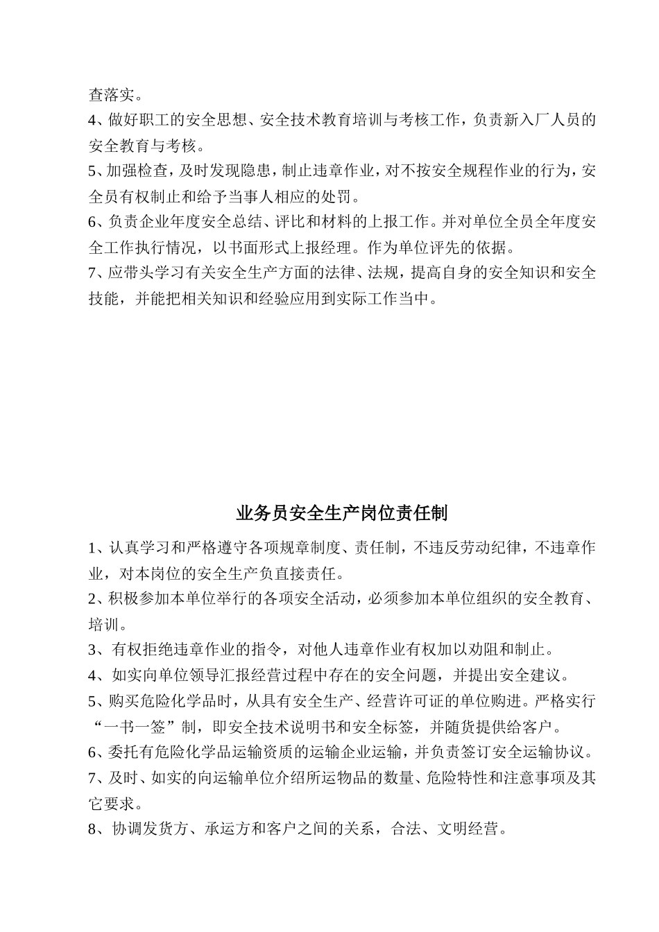 主要负责人安全生产岗位责任制_第2页