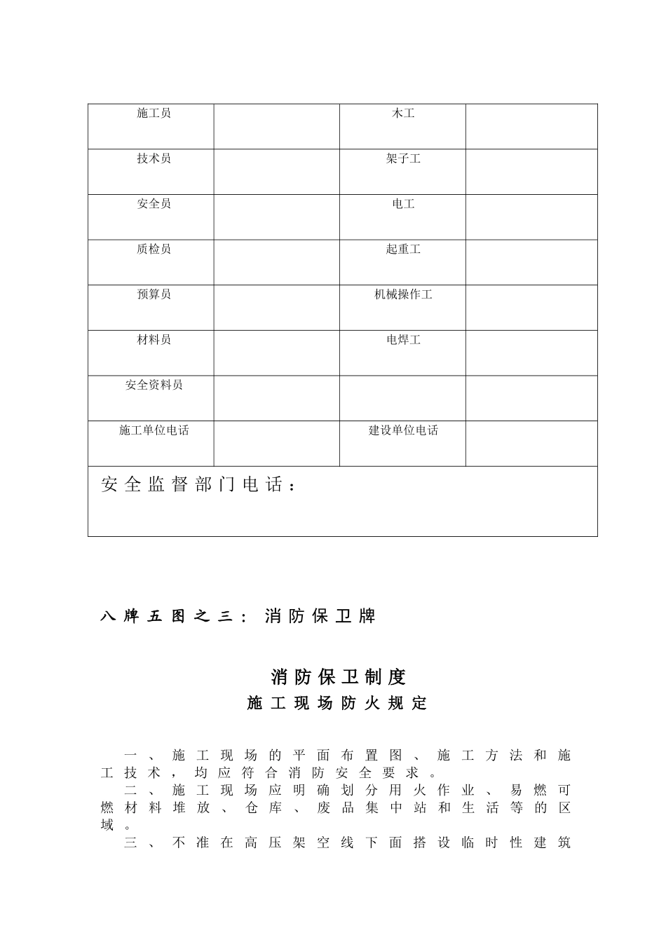 文明工地管理体系网络图 “八牌五图”_第3页