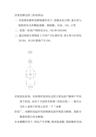 厌氧发酵过程三阶段理论