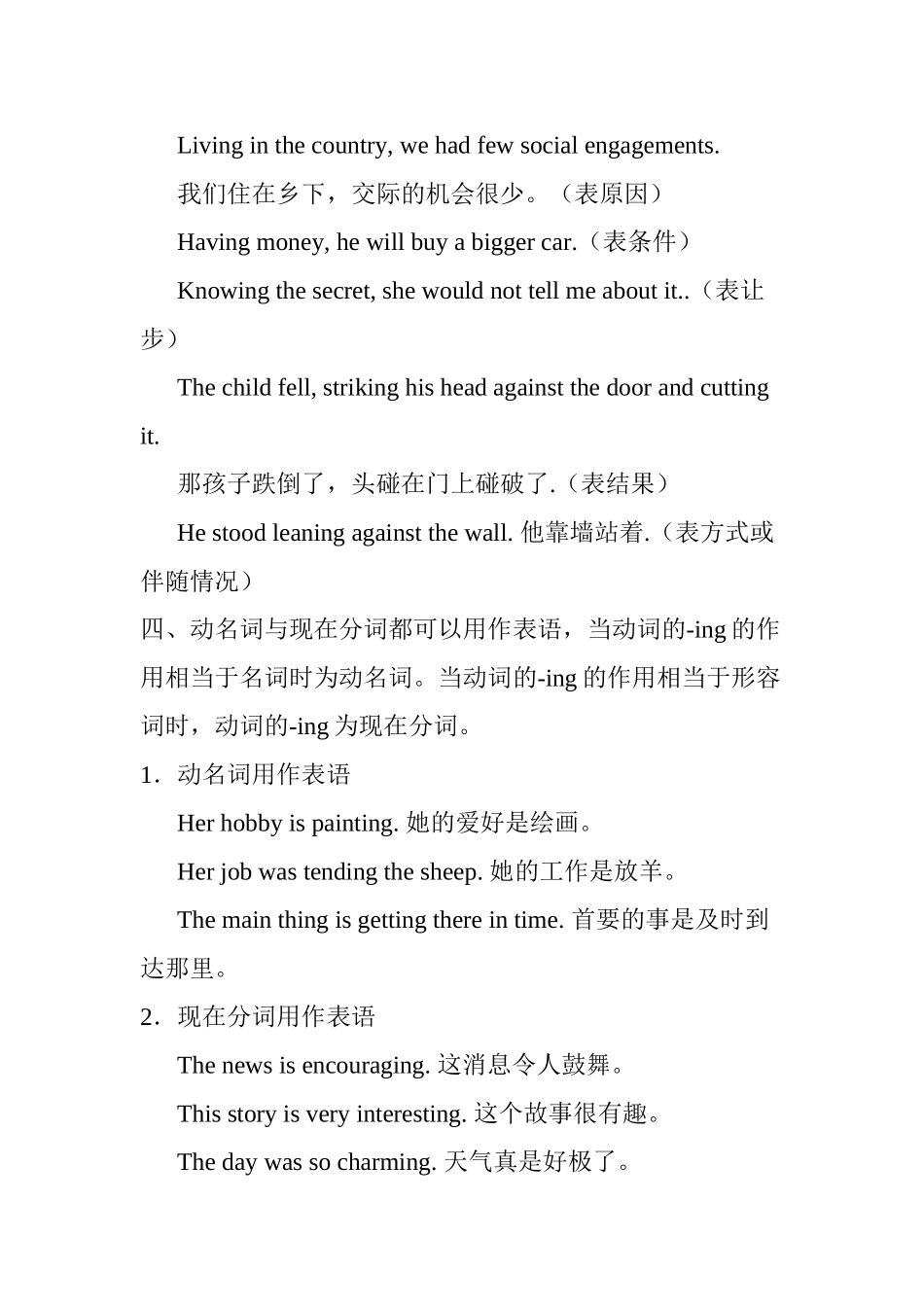 英语动名词与现在分词用法的区别_第3页