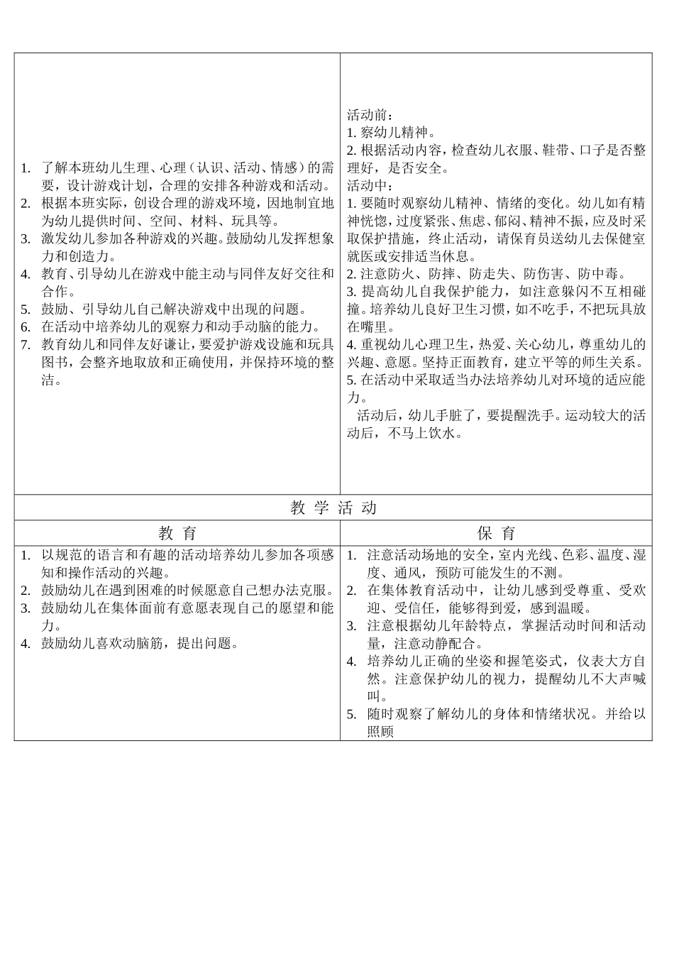 幼儿园教师保教工作细则_第3页