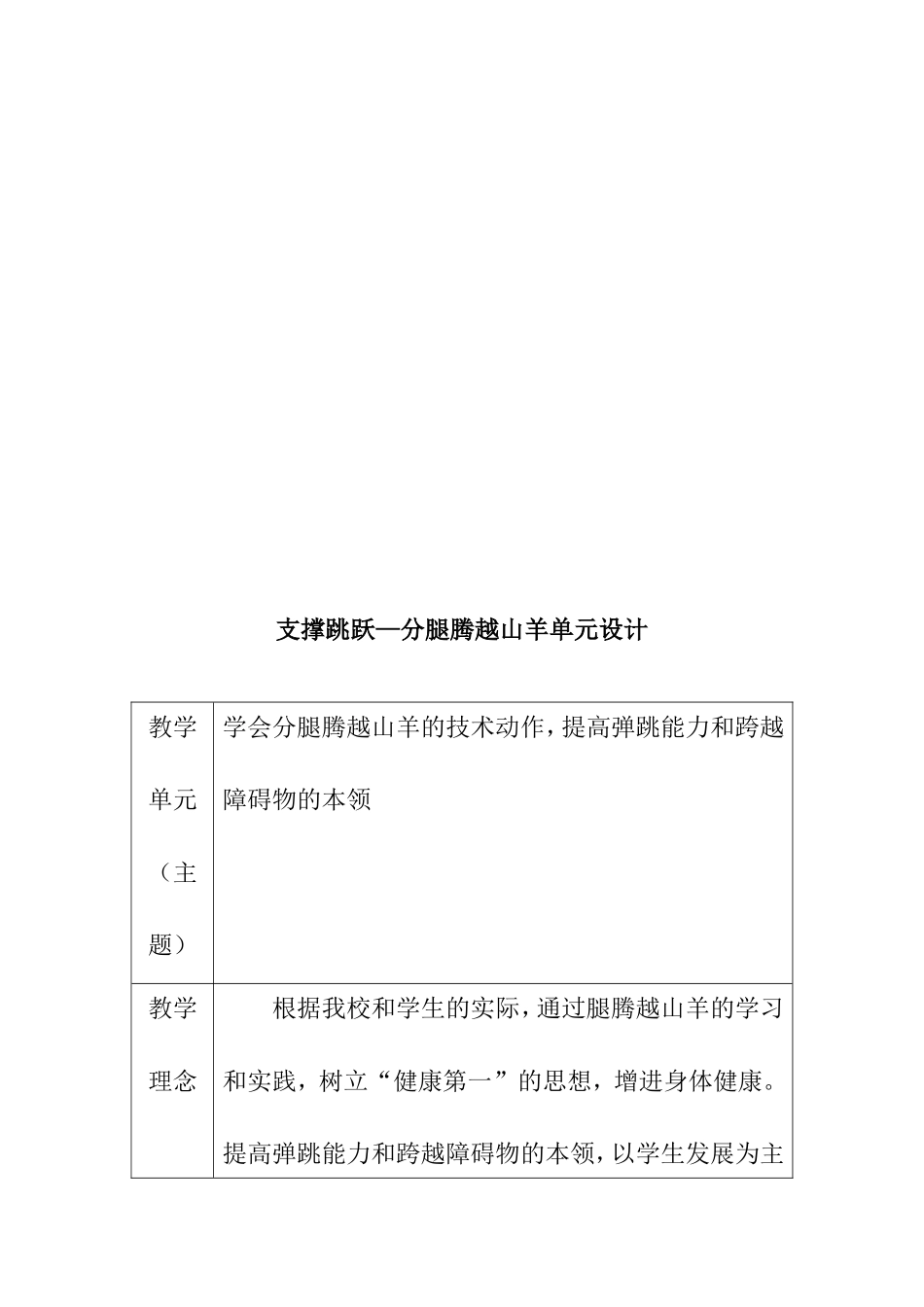 分腿腾越山羊教学设计　　_第3页