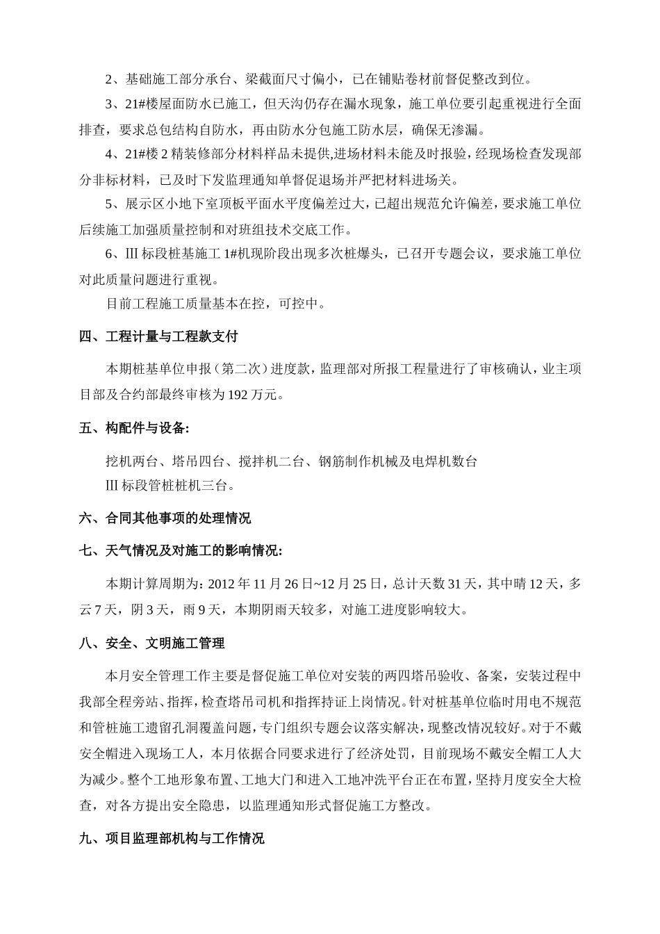 置地（南昌）有限公司监理月报_第3页