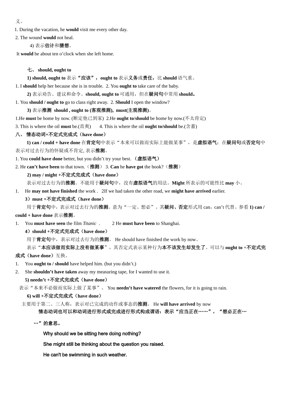 情态动词用法归纳_第3页