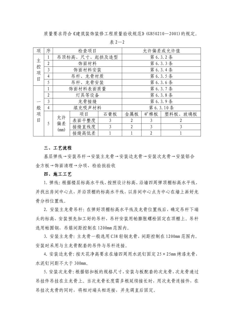 铝扣板吊顶工程施工组织设计_第2页