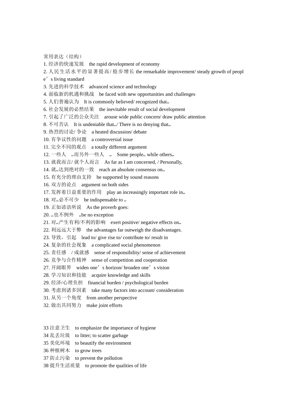 英语四、六级写作常用（过渡）衔接词（组）_第2页