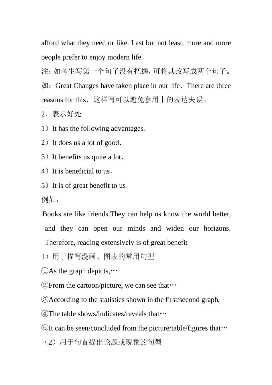 英语四级考试作文万能句及万能模板_第2页