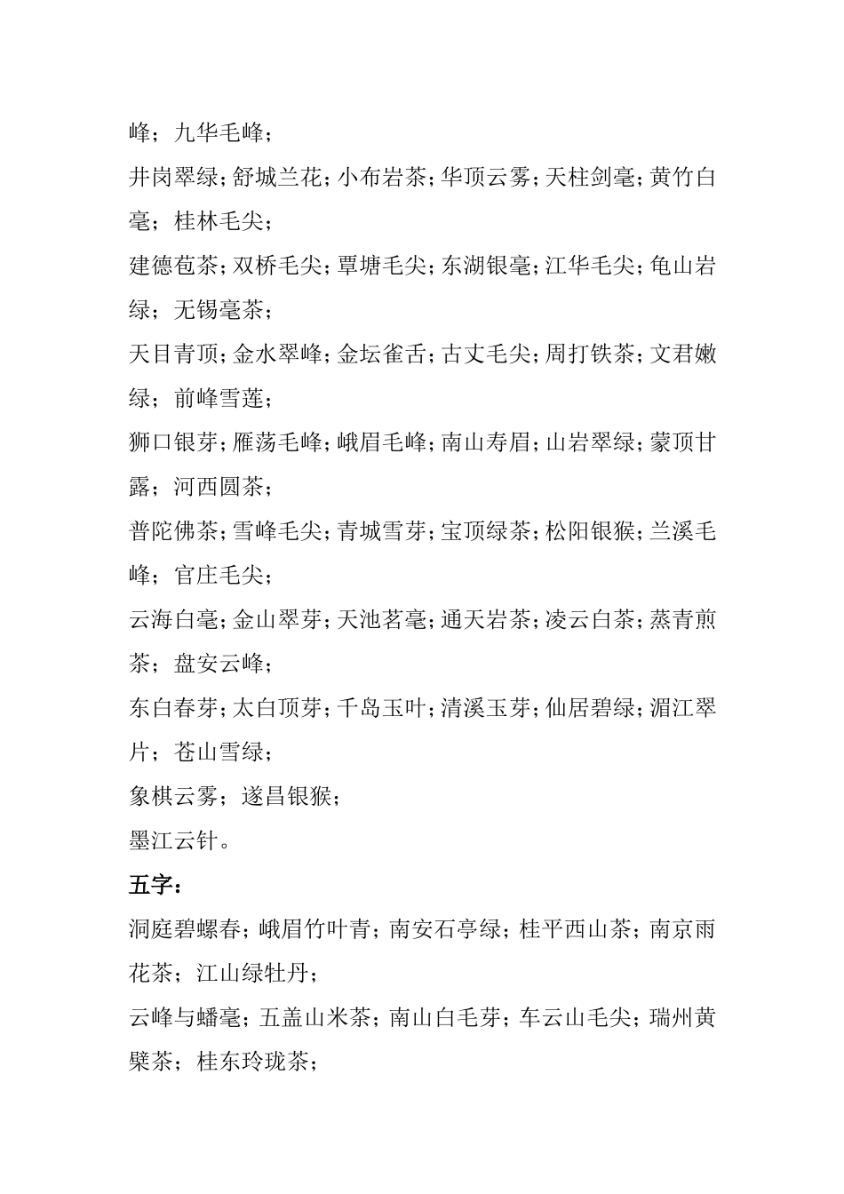 茶叶名称大全_第2页
