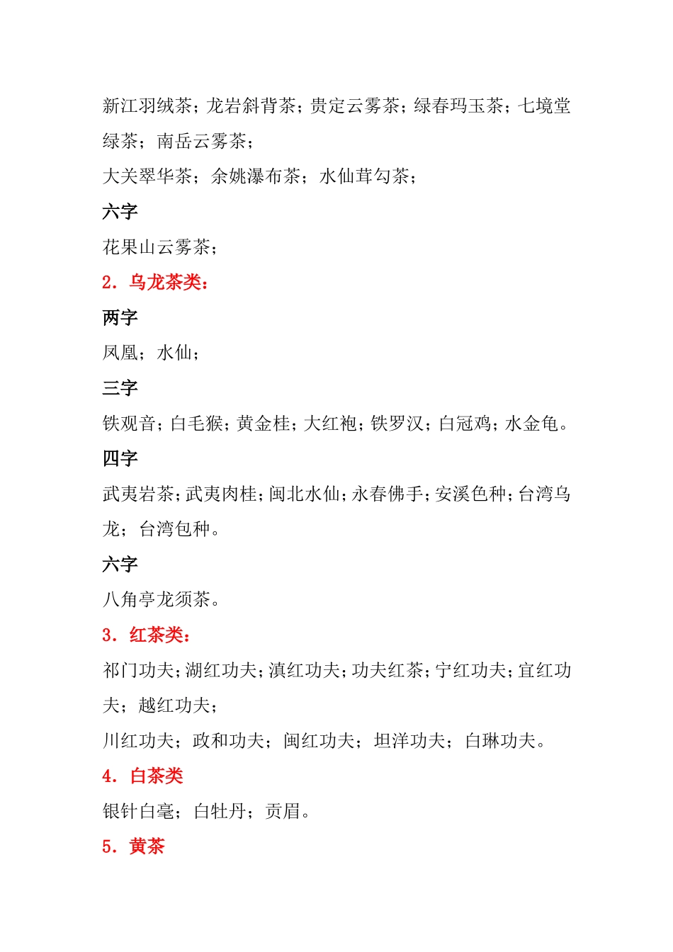 茶叶名称大全_第3页