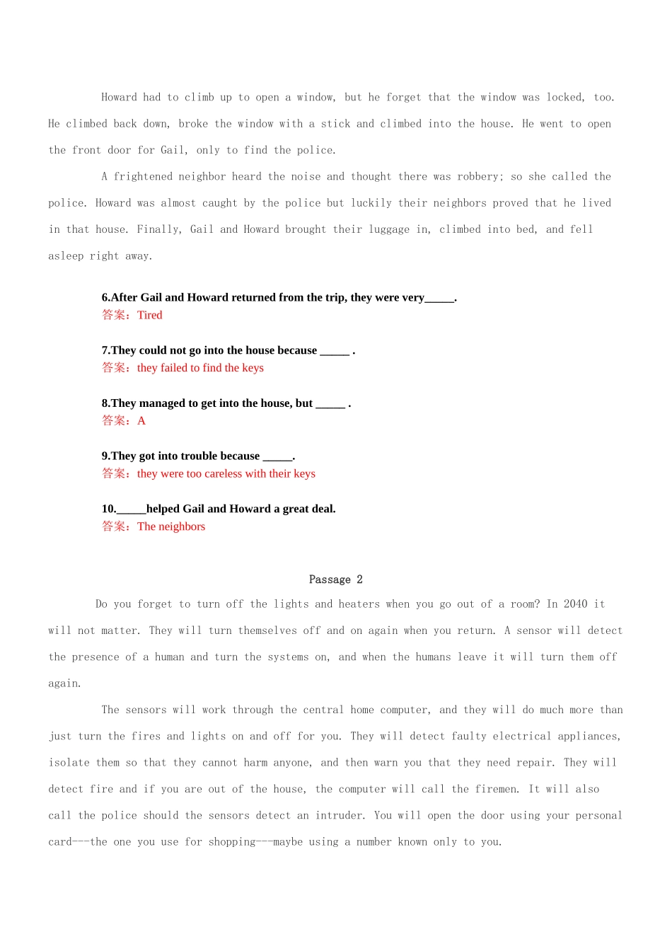 大学英语精读二作业二参考答案_第2页