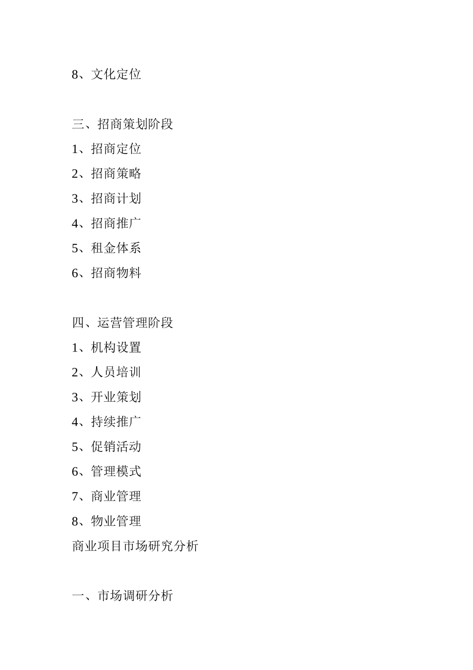 大型商业地产项目策划模式商业项目市场研究分析研究_第2页