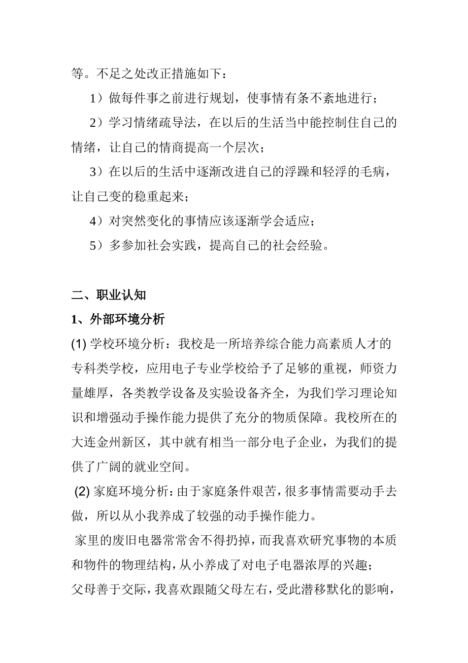电子企业技术人员职业生涯规划方案_第3页