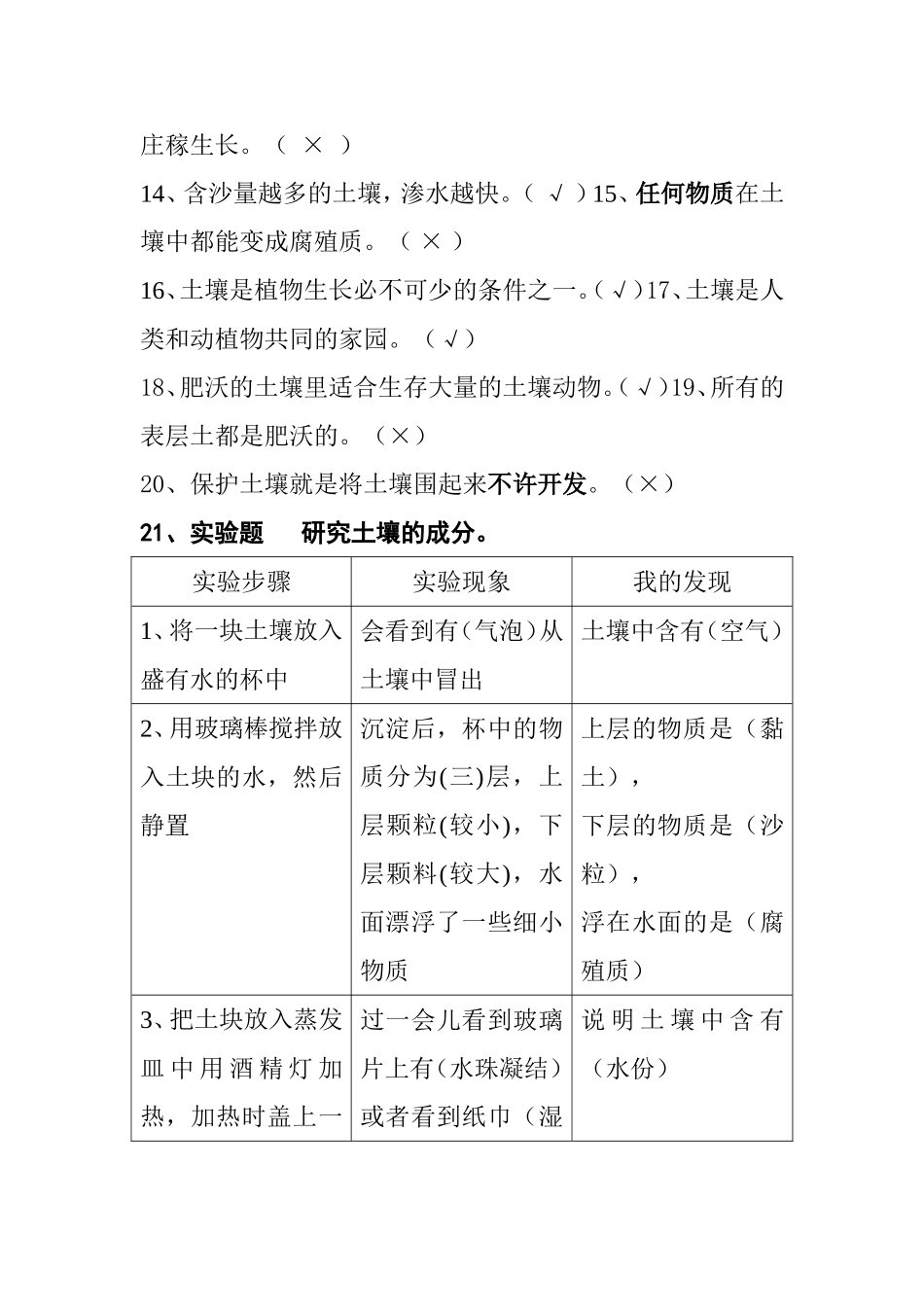 第一单元土壤与生命初中生物测试练习题_第2页