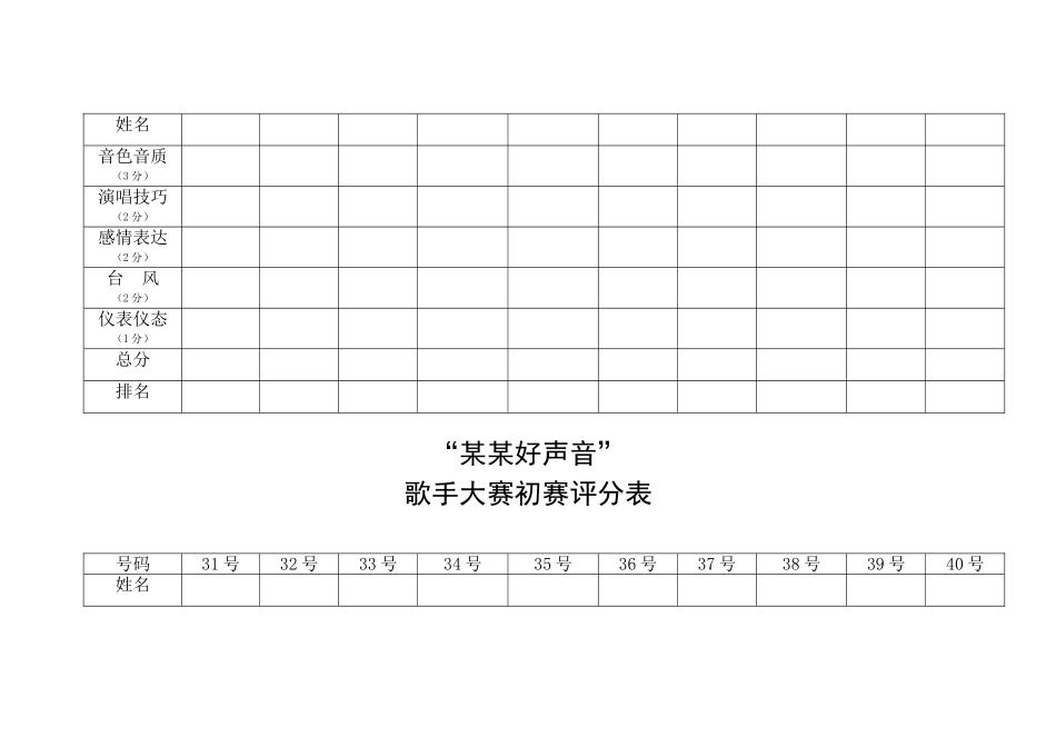 歌手大赛评分标准参考_第2页