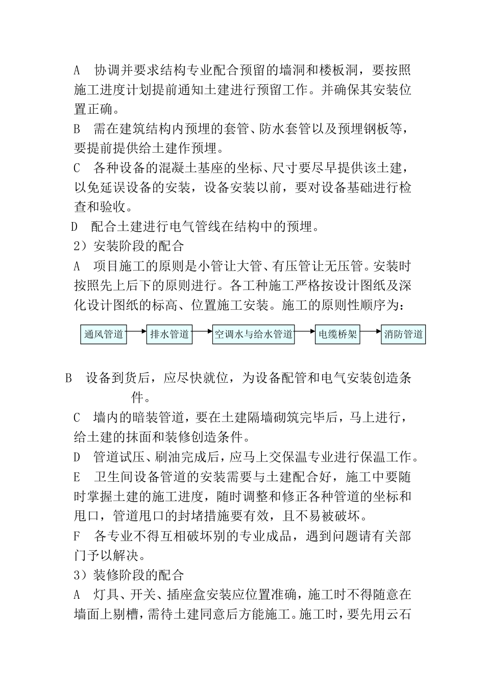 机电安装工程项目重点、难点及其对策_第3页