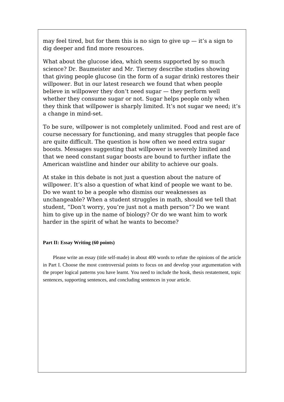 交通大学研究生《高级英语写作》期末考试试题_第3页