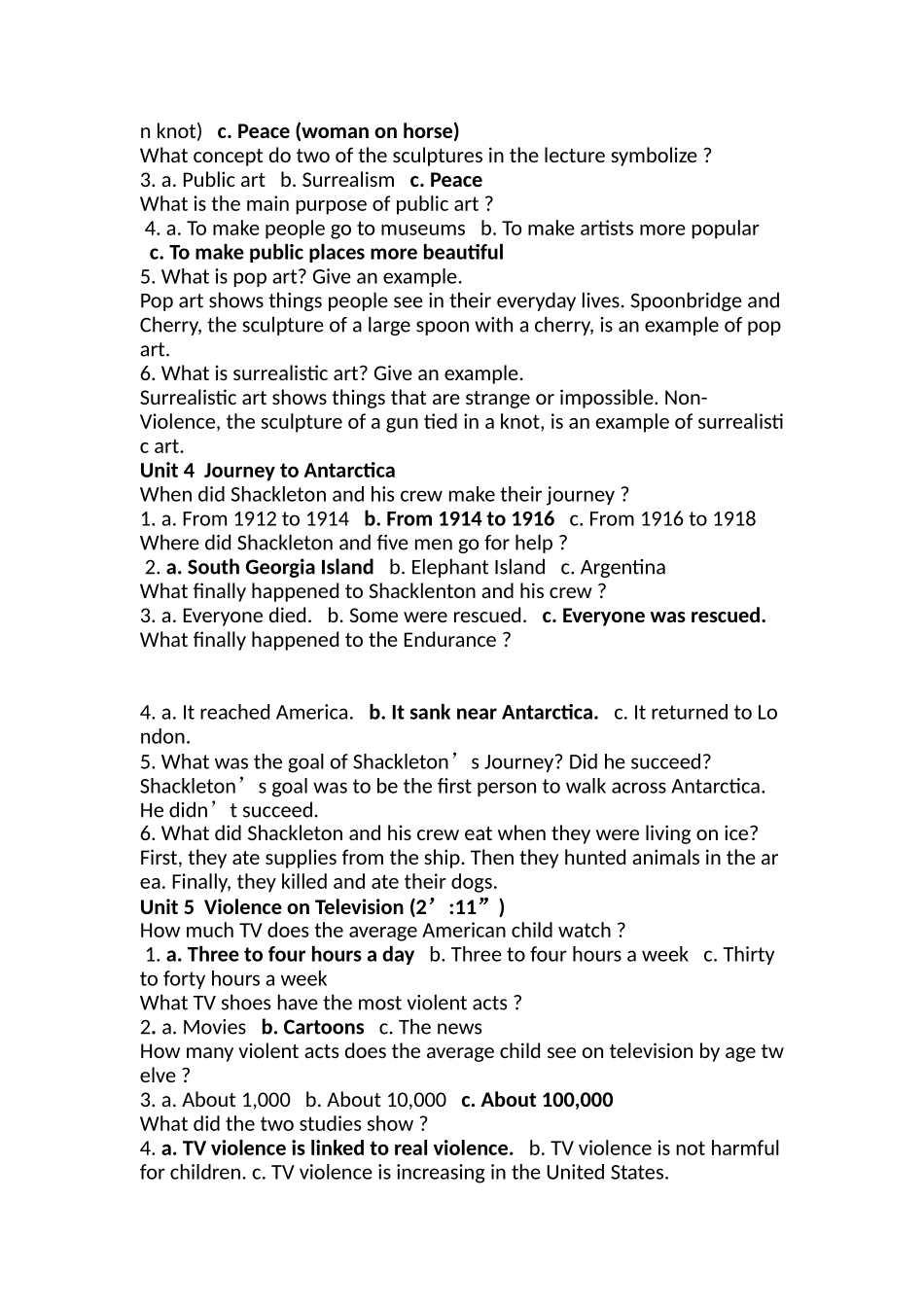 朗文英语听说教程 Unit 1  Happiness  知识点_第2页