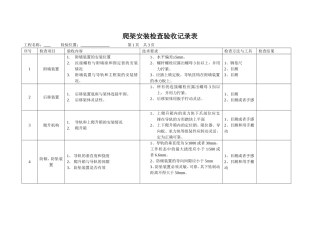 爬架安装检查验收记录表
