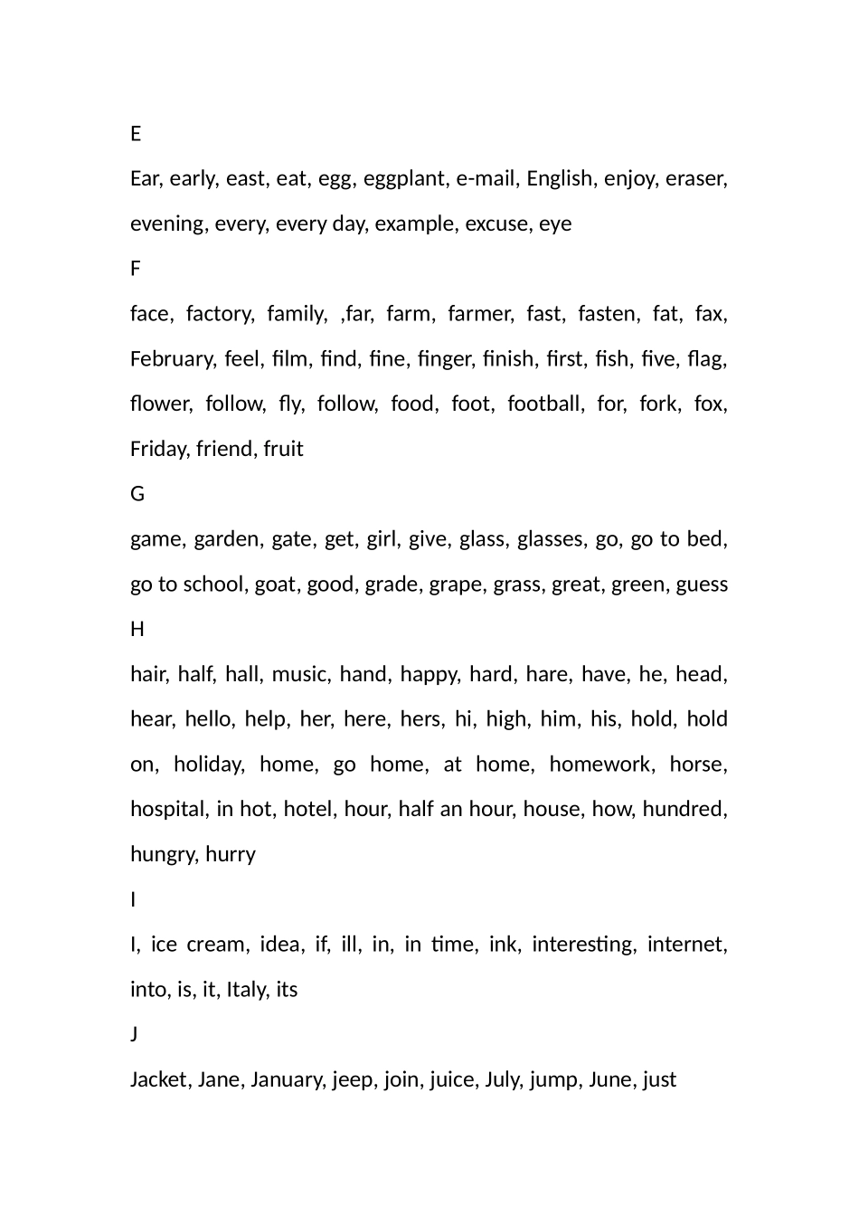 全国小学生英语竞赛备考词汇表_第2页