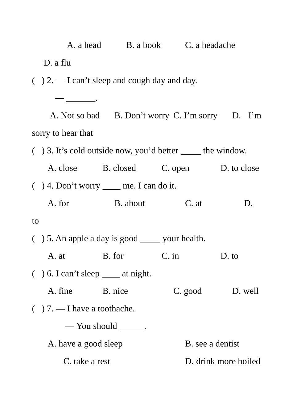上学期八年级仁爱英语检测题_第2页
