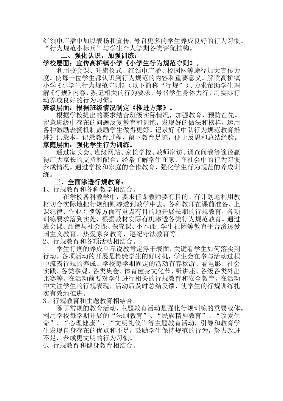 学生守则日常行为规范活动方案_第2页