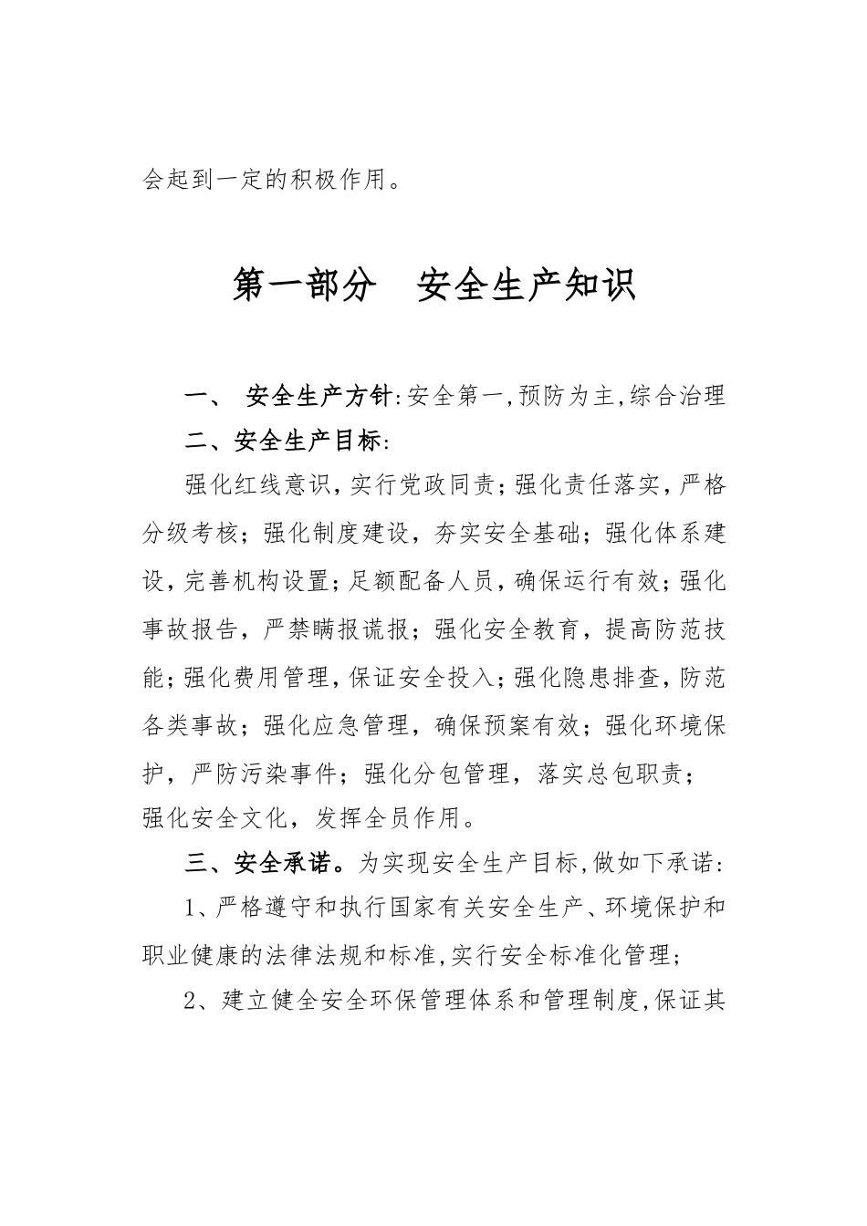 项目工程安全生产宣传手册_第2页