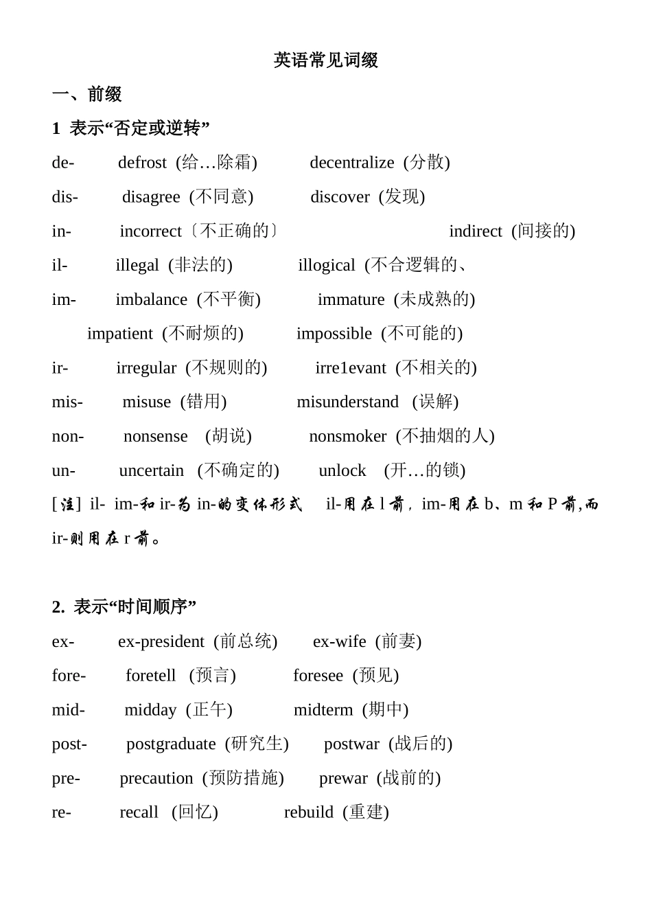 英语常见词缀梳理汇总_第1页