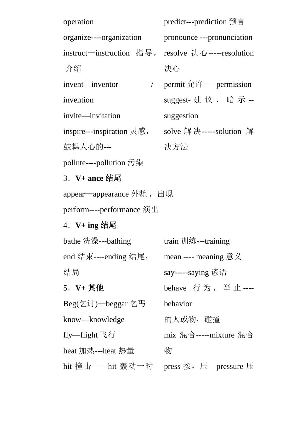 英语构词法：动词变名词知识点梳理汇总_第2页