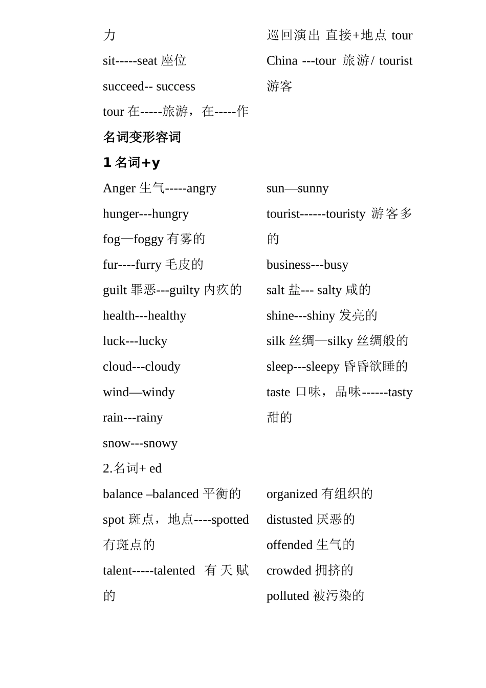 英语构词法：动词变名词知识点梳理汇总_第3页
