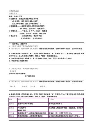 动物游戏之谜 游戏攻略