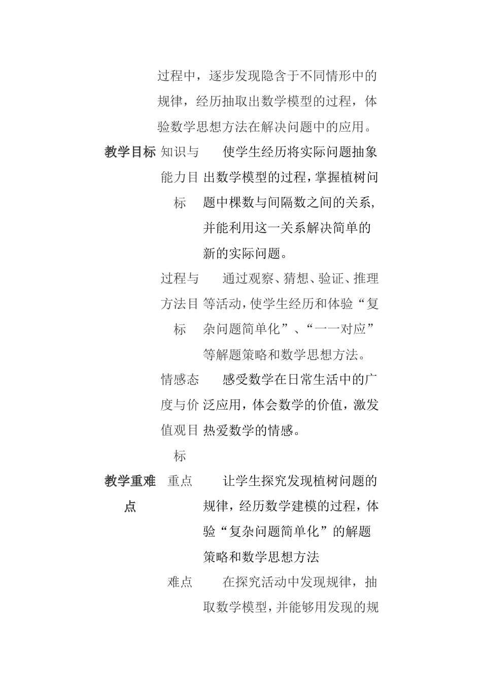 植树问题 教学设计与反思_第2页