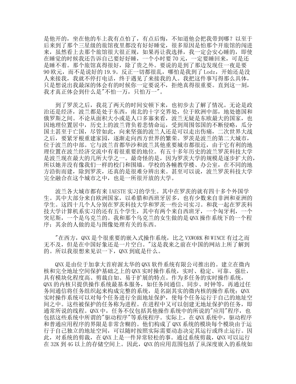 波兰IAESTE实习报告_第2页