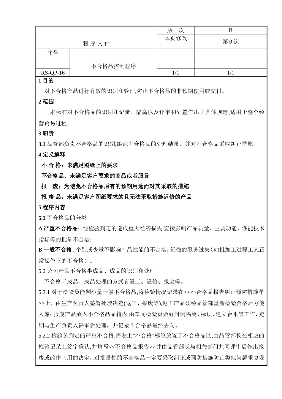 不合格品控制程序_第1页