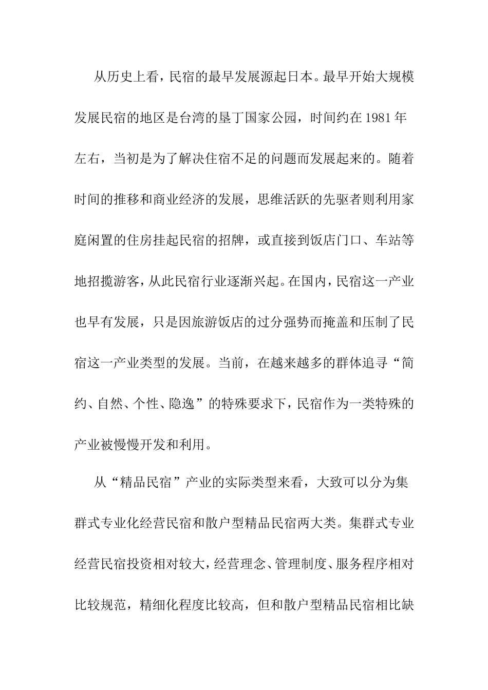 民宿的策划方案_第2页